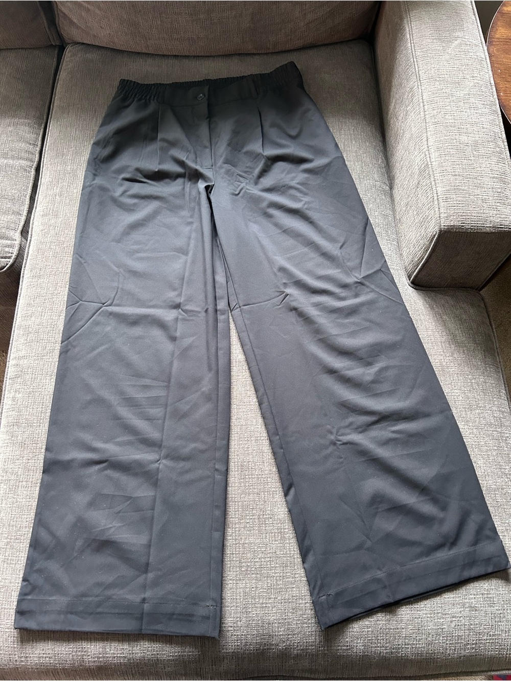 Beyond Yoga Black Wide-Leg Trousers